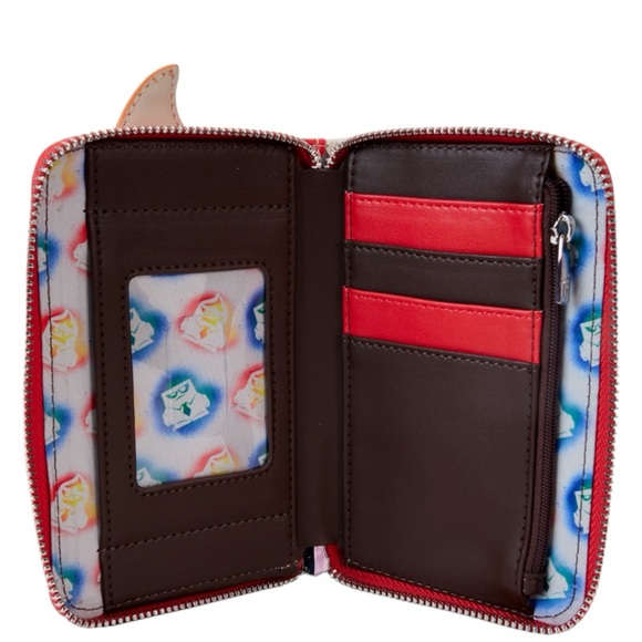 LOUNGEFLY Inside Out GLOWS IN DARK  Anger Cosplay Glow Zip Around Wallet - Picture 4 of 4